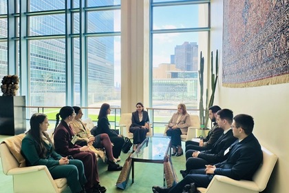 Ambassador Gergana Karadjova welcomed Bulgarian students from the Faculty of Law of the Paisii Hilendarski University of Plovdiv at the United Nations Headquarters